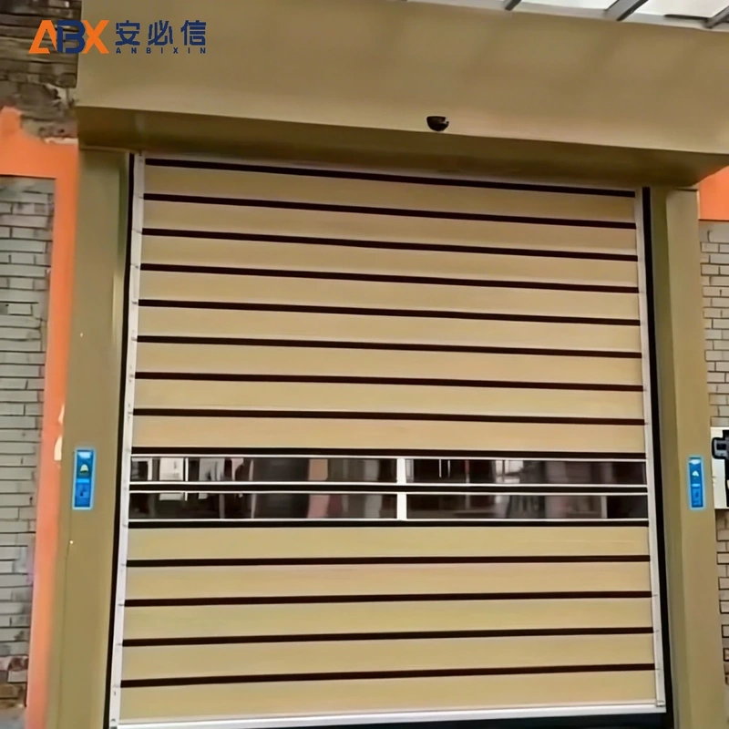 白银金属快速门